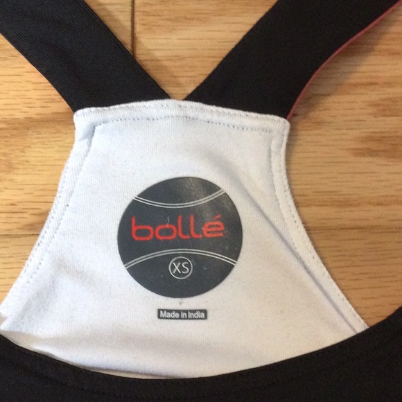 XS Bolle black newsprint tennis dress - Picture 14 of 16